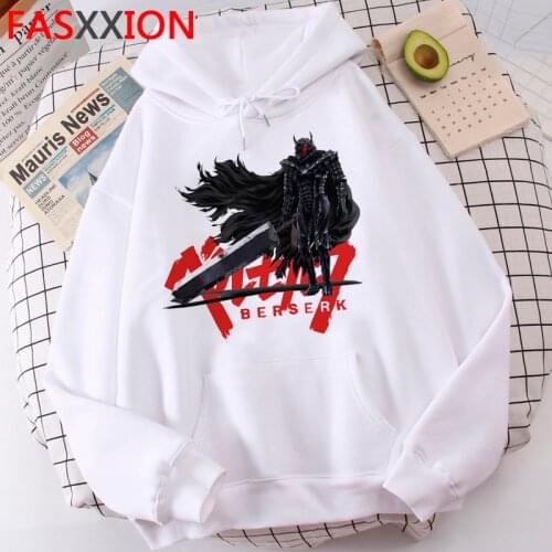 Cool Japanese Anime Berserk Harajuku Funny Cartoon Unisex Hoodies Men Unisex Manga Streetwear Sweatshirt Warm Graphic Hoody Male