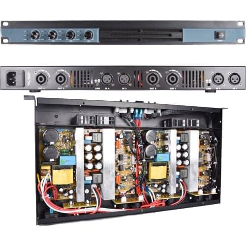 MiCWL High Power 6400W Digital Power Amplifier 4 Channel Drive 800W Speaker Each Channel DJ Karaoke Stage Studio 5200 Watt AMP