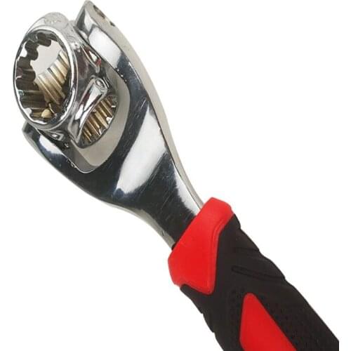 48 in 1 Dog bone multifunctional socket wrench Rolling type 360 Degree Rotary Anti-skid Spanner auto outdoor home tool