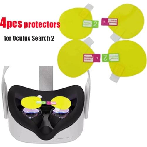 Lens Film VR Screen Protectors for Oculus Search 2 Film Index Headset Helmet Anti Scratch Lens Protector Cover VR Glasses 2/4pcs