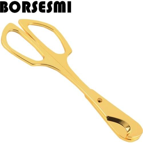 Sell stainless steel cigar knife, long handle cigar scissors, gold portable cigar accessories, metal smoking small tools