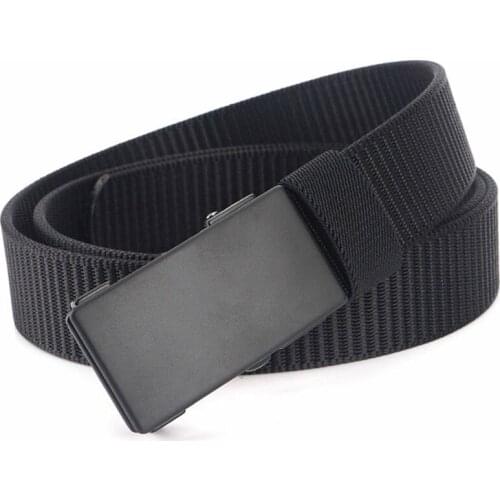 125*3.5cm Nylon Belts for Men Military Tactical Male Strap Metal Slider Buckle Men Belts for Jeans Pants