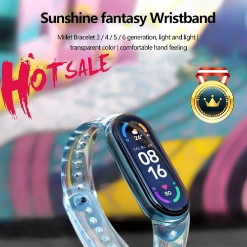 Strap For Xiaomi Mi Band 6 5 4 3 Silicone Wristband Bracelet Replacement For MiBand 6 5 Wrist Color Strap For Xiaomi Band 4 5 6