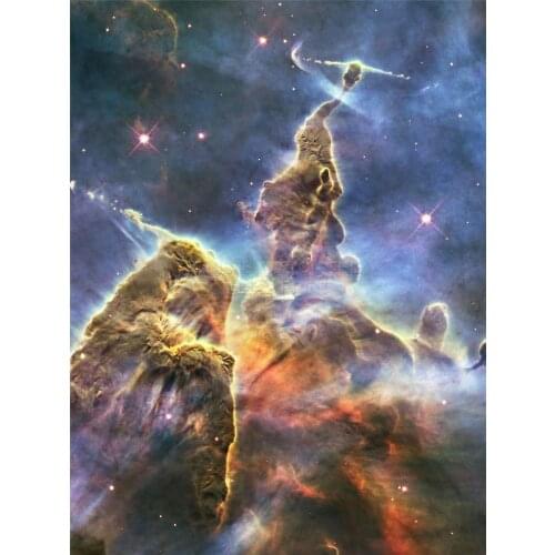 SPACE STARS NEBULA GALAXY UNIVERSE HUBBLE COSMOS Art print Silk poster Home Wall Decor