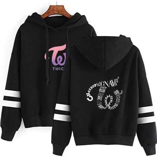 KPOP TWICE Hoodies Sweatshirts TWICE Menber Printed Hot Sale Hoodie Women Long Sleeve Pullover Sweatshirt Casual Jacket Clothes