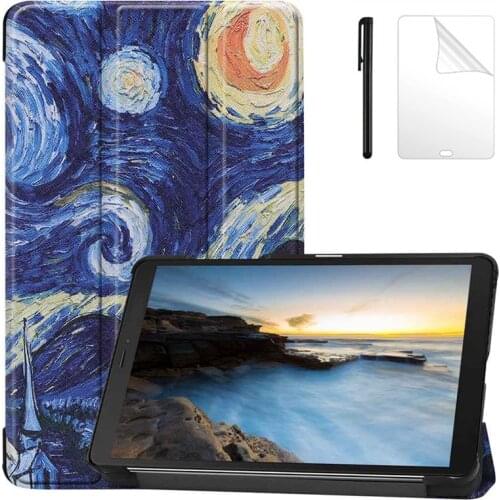 Ultra Slim PU Leather Case For Samsung Galaxy Tab A 8.0 2019 Funda Magnetic Cover For Samsung SM-T290 T295 T297 Case + PenFilm