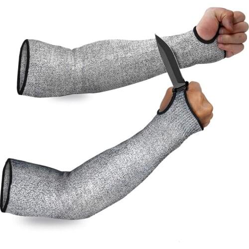 Anti-Scratch Cut Resistant Arm Sleeves Level 5 HPPE Labor Garden Working Anti-Puncture Safety Protection Elbow Wrist Guard Cover