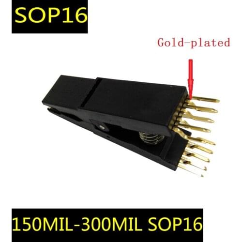 SOP16 Fast Clamp FLASH Disassembly-free Burning Test Clamp Wide Narrow Body Universal Online Burning Clamp