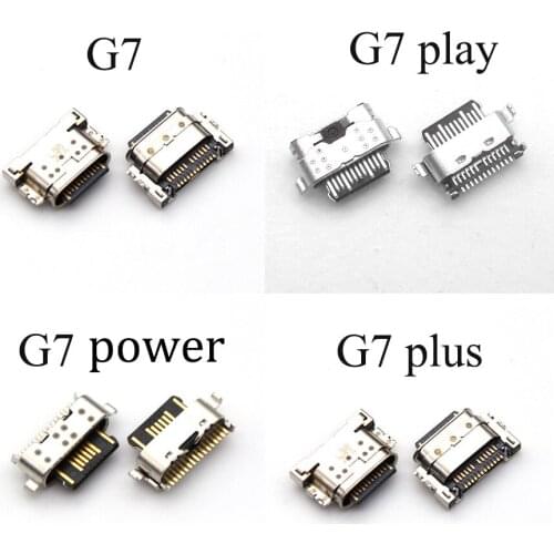 100pcs USB Charging Port charger Connector Plug Socket Dock Repair Part For Motorola for MOTO G7 G7 Plus G7 Power xt1955 G7 Play