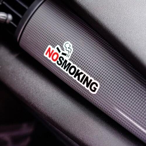 2x Car Styling Vinyl Decals Warning NO SMOKING health Motorcycle Bike Decorate Stickers