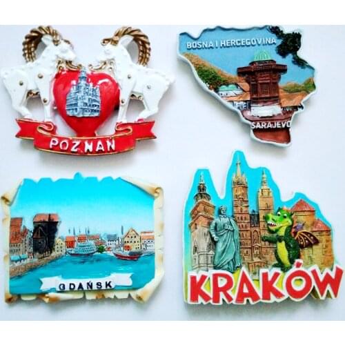 Bosnian Hercegovina 3D Fridge Magnet Travel Souvenir Refrigerator Magnetic Stickers Home Decoration Gift