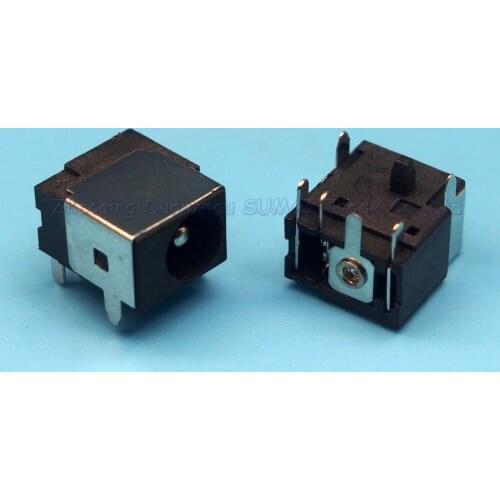 50pcs/lot DC044C 5.5*2.1MM/2.5MM Laptop dc power Jack connector half cover 6 dip feet