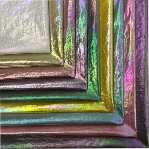 91cm*145cm Gradient Fabric Shiny Bronzing 40d Nylon Symphony Sun Protection Clothing Down Jacket Fabric By The Yard