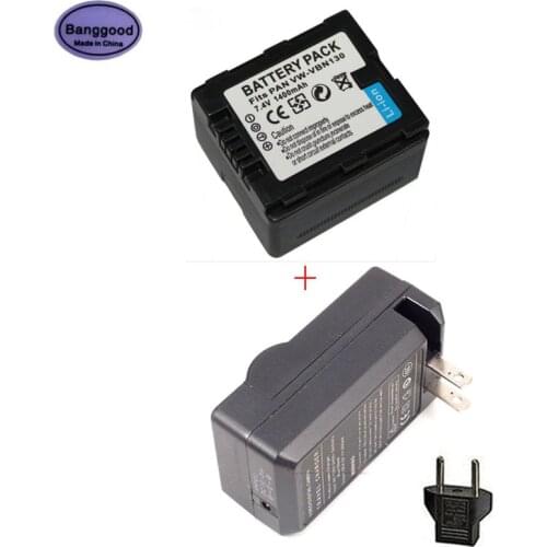 New 7.4V 1400mAh VW-VBN130 VW VBN130 VWVBN130 Camera Battery For Panasonic VW-VBN26 VBN260 VW-VBN26 HC-X800 HC-X900 VW-VBN390