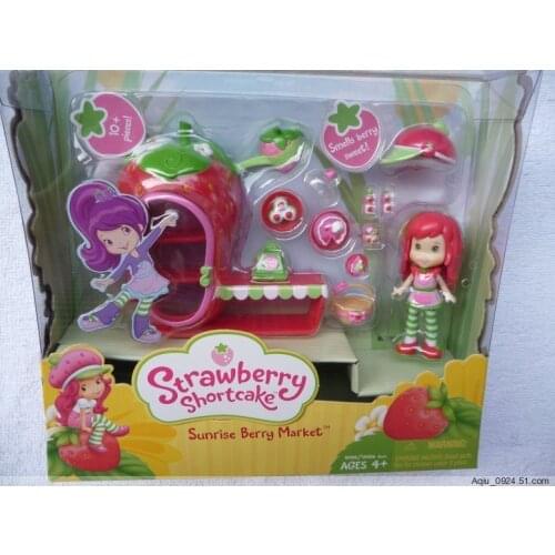 Hasbro Scented Strawberry Doll Shopping Mall Set Strawberry Shortcake Dolls for Girls Children Collect Toy