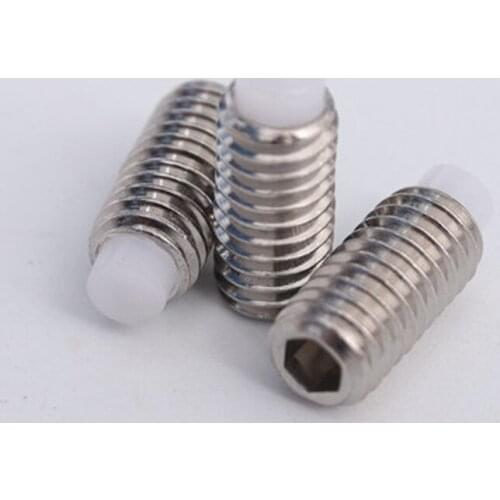 M12 Positioning beads POM Plastic head Hex Socket Grub Buffer Screw Plunger 10-20mm Length