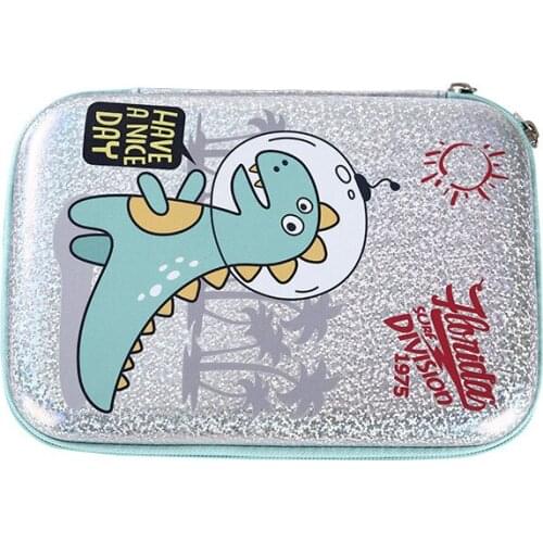 Cartoon Zipper Portable Student Pencil Case for Boy Girl Kawaii Bag High Capacity Unicorn Pencil Box School Stationery Storage