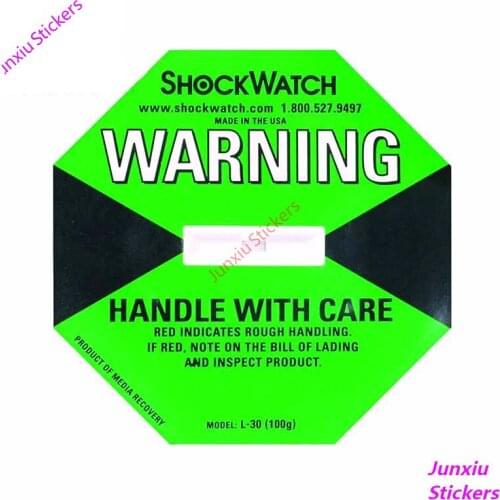 Color Car Stickers and Decals Shock Watch WARNING Decal Bumper Window Trunk Waterproof Scratch-Proof Decor Accessories KK13*13cm