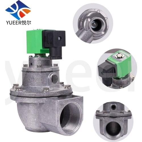 DMF-Z-25 DMF-Y-40 submerged filter bag pneumatic control type right angle electromagnetic pulse solenoid valve actuator