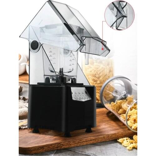 Ice Crushers smoothies machine commercial milk tea shop is mute covered enclosures crushed stirring juicer NEW