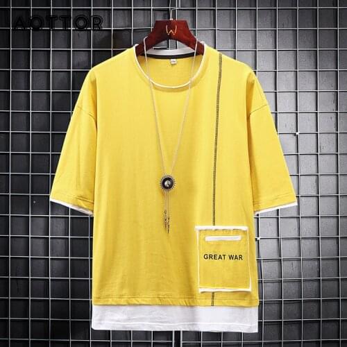 2021 Men T-shirt Hip Hop Patchwork Summer O-NECK Male Casual tshirts Oversize Rock Hip-Hop Hot Style Plus Size 3XL