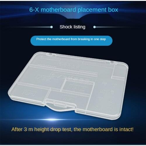 JCID 6-X Mother Board Storage Box 6SP7P/8/8P/X Test Mother Board Storage Cpu Wifi NAND Plastic Box Anti-Pressure And Anti-Drop