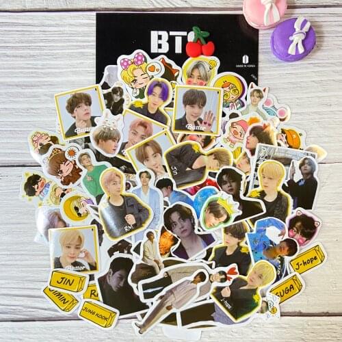 KPOP 70PCS/SET Bangtan Boys Stickers butter Map Of The Soul 7 JUNG KOOK JIMIN JIN SUGA J-HOPE DIY Cartoon Stickers Home Decor