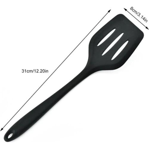 Kitchen Cooking Turner Silicone Slotted Cooking Spatula Cooking Utensil for Home Beef Meat Scraper DIY Baking Tool for Home