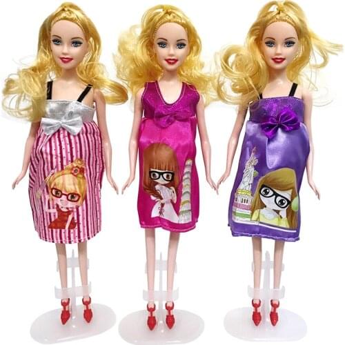 1pc Baby Doll Colorful Pregnant Doll Mom Doll With A Baby Doll In Her Tummy For Girls Early Education Parent Child Interaction
