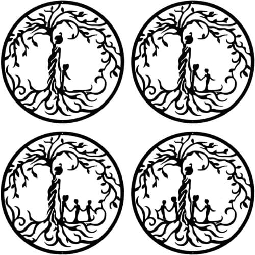 Life Tree Metal Wall Art Decor Wall Hanging Living Room Bedroom Wall Pendants Garden Patio Fence Decoration Home Art Decoration