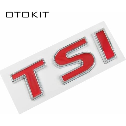 Metal TSI Fender Side Car Rear Trunk Emblem Badge Label Decals 3D Sticker for Volkswagen Magotan Sagitar Golf Polaris Boracay