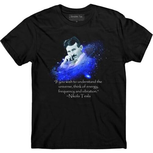 Nikola Tesla T-Shirt, Inventor, Free Energy Unique T-Shirt Fashion 2019 Summer New Men Cotton Short Sleeve 3D Print T Shirt