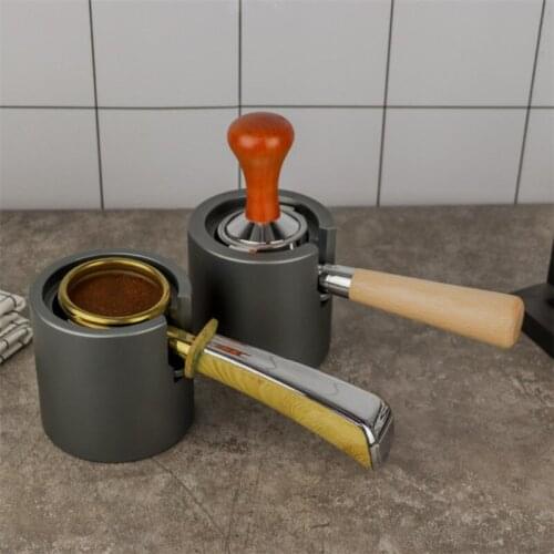 Stainless Steel Adjustable Coffee Tamper Stand Barista Tool Tamping Holder Rack Shelf Aluminum Alloy Espresso Machine Handle