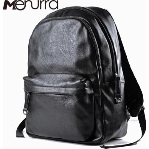 Newest Fashion Leather Backpck Punk school bag Vintage waterproof PU Shouder bag unisex mochilas travel bags men sport bags