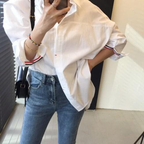 New Spring Vintage Cotton Shirt Female Oversize Womens Long Sleeve Girls Blouse Summer Plus Size Women Blouses Femme Blusas
