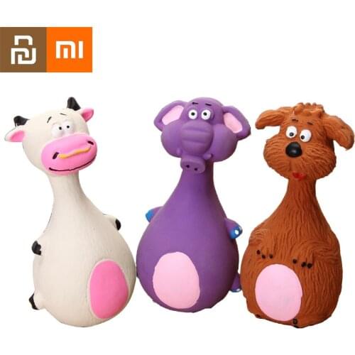 New Xiaomi Dogs Toy Dog Vocal Latex Bauble Cute Cartoon Toy Bite Resistant Molar Latex Toy Pets Supplies Pets Knick Knack Youpin
