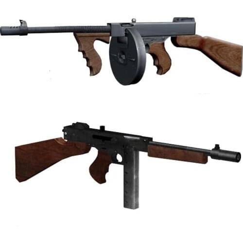 Thompson M1928 3D Paper Model Weapon Firearms Hand-made Drawings Military Jigsaw Puzzle Toy