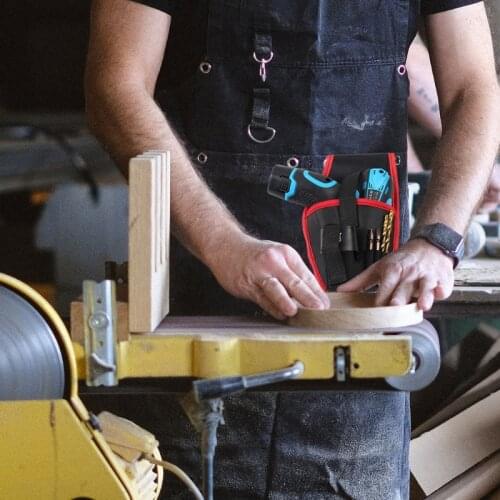 E7CB Carpenter Waist Bag Professional Durable Waist Pouch Garden Tool Supply for Electrician Tools for Outdoor Working