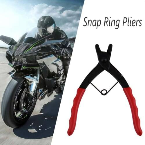 Master Cylinder Snap Ring Pliers Long Nose Internal C-Clip 90 Degree Bent Plier for Outdoor Personal Motorcycle Decoration
