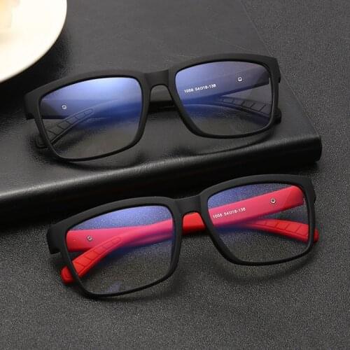 Blue Light Ray Blocking Gaming Anti Fatigue Computer Glasses Mens Womens Square Classic Full Frame Eyeglasses