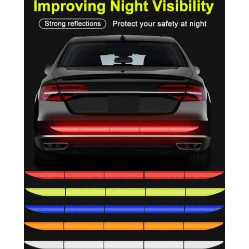 Reflectante Reflector Sticker Car Accessories Exterior Adhesive Reflective Tape Warning Reflector Strip Car Reflective Stickers