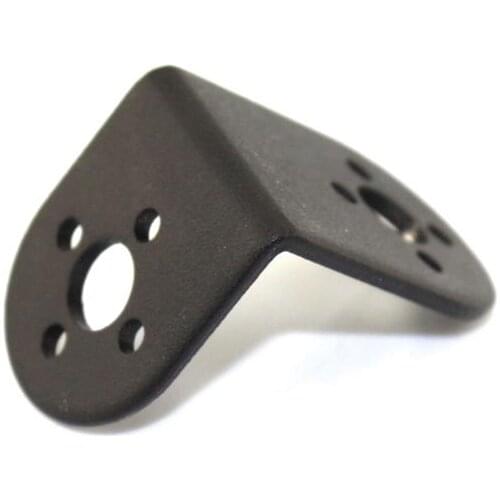 Universal L Type Bracket Aluminium Alloy Support Black for 995 Standard Servos Robot Steering Gear steering Engine