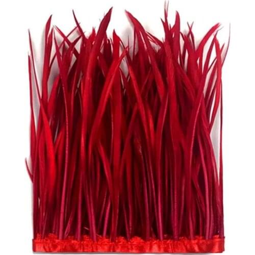 1 Meter Goose Biot Feathers Trim Ribbon for Dress Crafting Millinery Natural Plumes Decoration Sewing Crafts