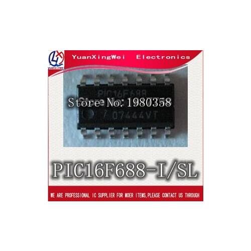 100pcs PIC16F688-I/SL PIC16F688 16F688 SOP16
