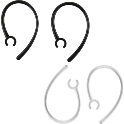 2pcs 6MM Earpiece Earpiece Hook Earphone Headset Bluetooth Headset, Black
