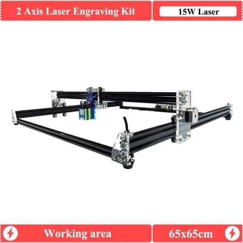 2Axis15W Laser engraver 6565 GRBL1.1 Laser Cutter CNC router Engraving Machine