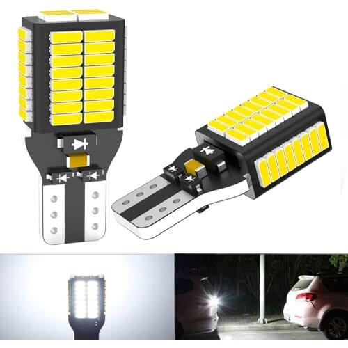 2X T15 w16w led No error Bulb led Car Backup Reverse Light for Avensis Camry CHR Auris Hilux 921 W16W Toyota C-HR Corolla 54SMD