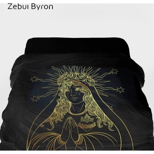 3D Duvet Cover King/Queen/Custom size,Quilt/Blanket/Comforter Cover 220x240,Blessed Virgin Mary Bedding for USA/AU,Drop ship