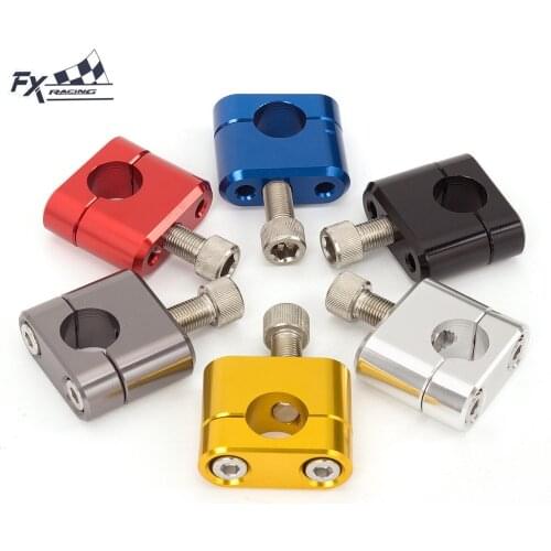 22MM 7/8" FX Aluminum Universal Motorcycle Handlebar Handle Bar Clamps Risers Fat Bar For Pit Dirt Motorcycle Bike Off Road