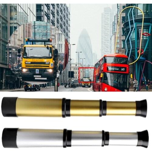 Children Telescope Zoomable Pocket Monocular Spyglass Portable Outdoor Activity Camping Hiking Tools Boys Girls Toy Gifts